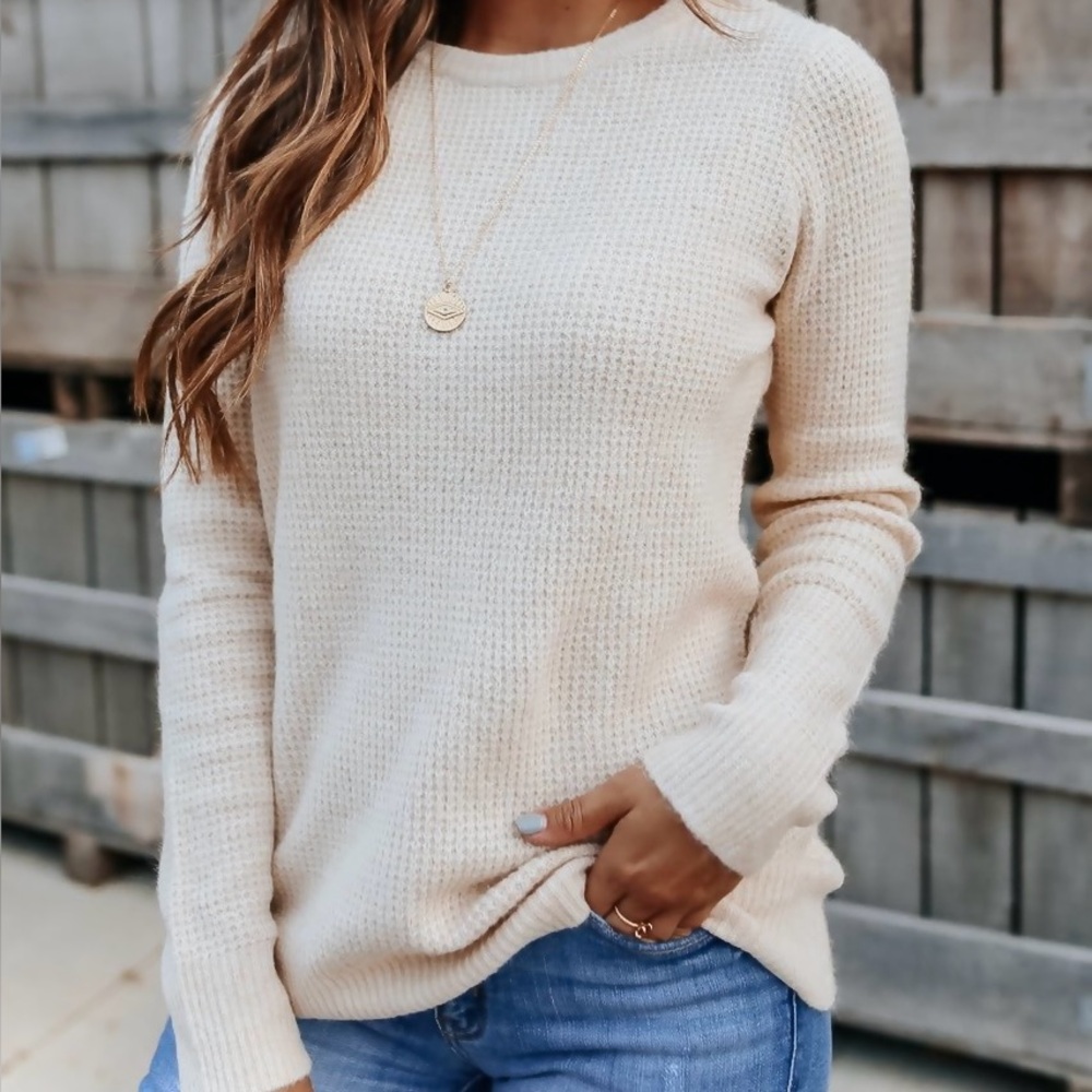 Vici Cream Knit Sweater